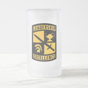 ROTC Reserve Officers' Training Corps Militär Mattglas Bierglas