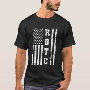 Rotc Vereinigte Staaten Rot Corps W Us Flagge T-Shirt