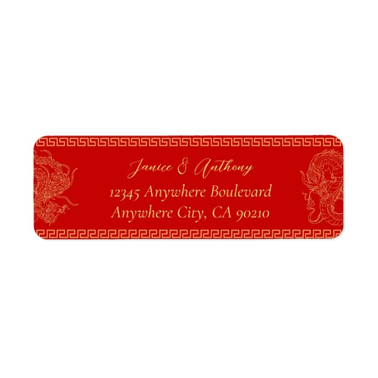 Rotchinesischer Hochzeitdrache Phoenix-Rücksendead (Vorne)