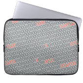 Rotdetails des BINÄREN CODES Laptopschutzhülle (Vorderseite)