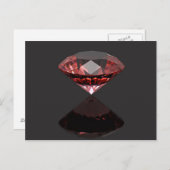 Rotdiamant Postkarte (Vorne/Hinten)