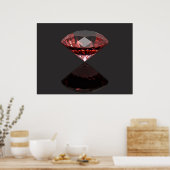 Rotdiamant-Ruby Poster (Küche)