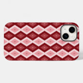 Rotdiamantenmuster Case-Mate iPhone Hülle (Rückseite (Horizontal))