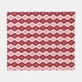 Rotdiamantenmuster Fleecedecke (Vorderseite (Horizontal))