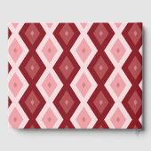 Rotdiamantenmuster Gästebuch (Rückseite)