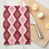 Rotdiamantenmuster Geschirrtuch (Viertel Falte)