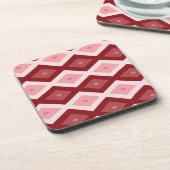 Rotdiamantenmuster Getränkeuntersetzer (Linke Seite)