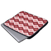 Rotdiamantenmuster Laptopschutzhülle (Vorne Knopf)
