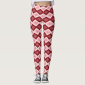 Rotdiamantenmuster Leggings (Vorderseite)