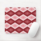 Rotdiamantenmuster Mousepad (Mit Mouse)