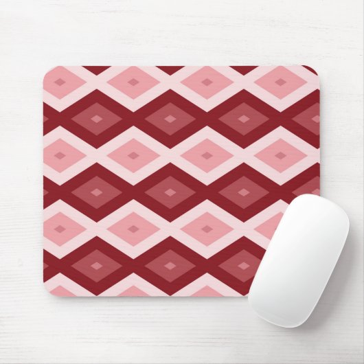 Rotdiamantenmuster Mousepad (Mit Mouse)