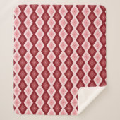 Rotdiamantenmuster Sherpadecke (Vorderseite)