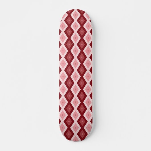 Rotdiamantenmuster Skateboard (Vorne)