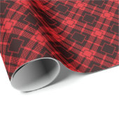 Rotdiamantenmuster Tartan Geschenkpapier (Rolleneckpunkt)