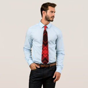 Rotdiamantenmuster Tartan Krawatte