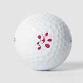 Rotdoodmuster Golfball (Vorderseite)