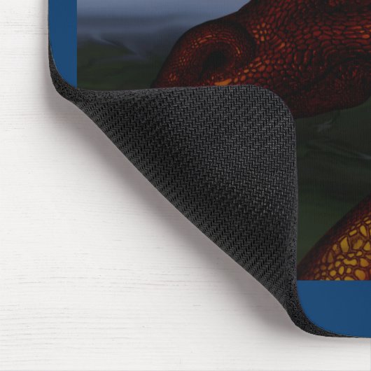 Rotdrache Mousepad (Ecke)