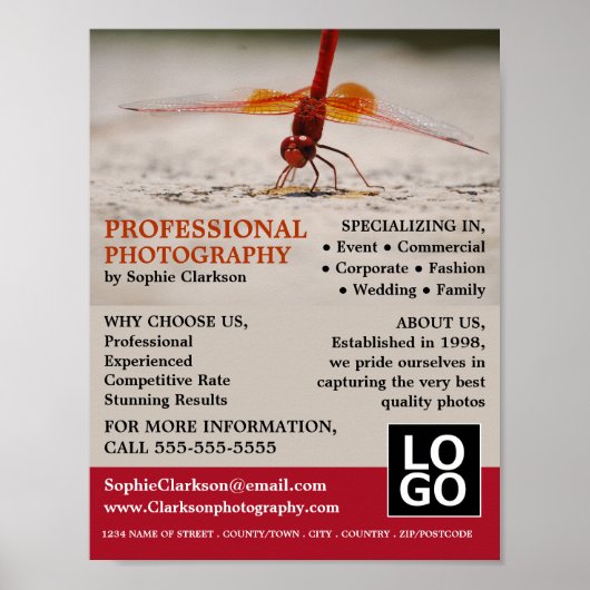 Rotdrachenfliege, Fotografie, Fotograf - Verleih Poster (Vorne)