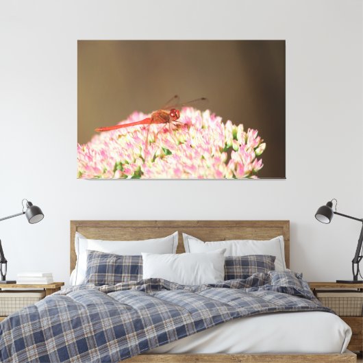 Rotdrachenfotografie Leinwanddruck (Insitu (Schlafzimmer))