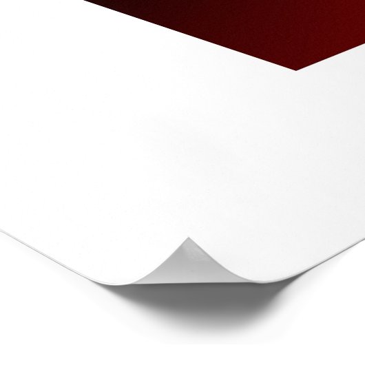 Rotdreieck Poster (Ecke)