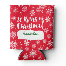 Rote 12 Bars Weihnachten und Schneeflocken