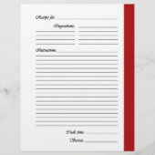 Rote 2-seitige Rezeptorseiten (Vorderseite)