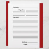 Rote 2-seitige Rezeptorseiten (Vorne/Hinten)