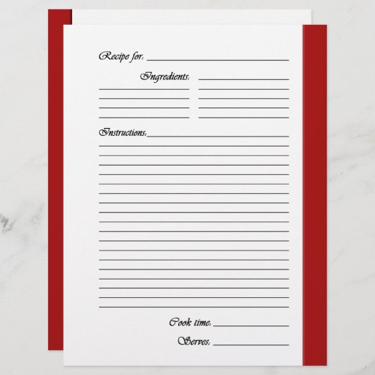 Rote 2-seitige Rezeptorseiten (Vorne/Hinten)