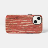 Rote abblätternde Farbe iPhone Hülle (Rückseite (Horizontal))