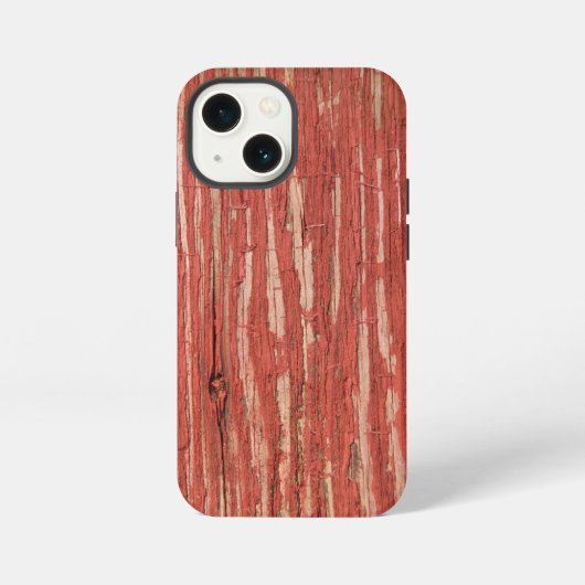 Rote abblätternde Farbe iPhone Hülle (Rückseite)