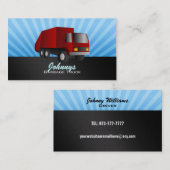 Rote Abfall-LKW-Visitenkarten Visitenkarte (Vorne/Hinten)