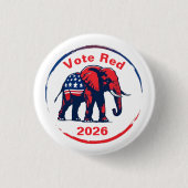 Rote Abstimmung 2026 Button (Vorderseite)