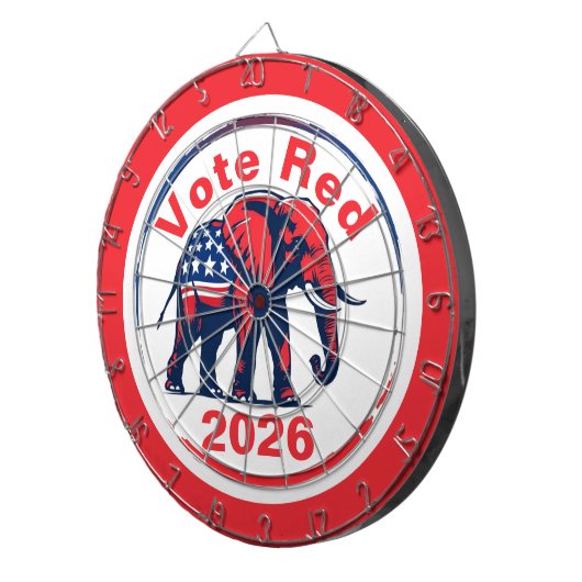 Rote Abstimmung 2026 Dartscheibe (Vorderseite rechts)