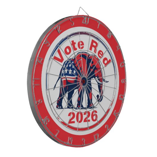 Rote Abstimmung 2026 Dartscheibe (Vorderseite Links)