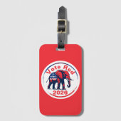 Rote Abstimmung 2026 Gepäckanhänger (Vorderseite Vertikal)