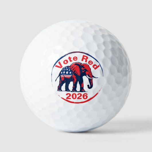 Rote Abstimmung 2026 Golfball (Vorderseite)
