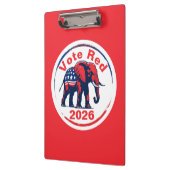 Rote Abstimmung 2026 Klemmbrett (Links)