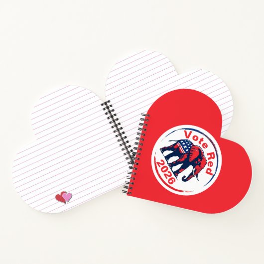 Rote Abstimmung 2026 Notizblock (Innenseite)