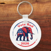 Rote Abstimmung 2026 Schlüsselanhänger (Rückseite)