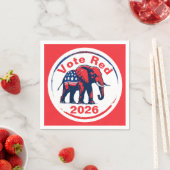 Rote Abstimmung 2026 Serviette (Beispiel)