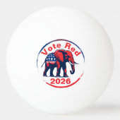 Rote Abstimmung 2026 Tischtennisball (Rückseite)
