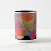 Rote abstrakte Entwurfs-Monogramm-Tasse Tasse (Zentrum)