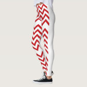 Rote abstrakte Klingelglocken-Leggings Leggings (Links)