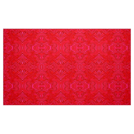 Rote Abstrakte Muster Stoff (Fat Quarter (45,7 x 55,9 cm))