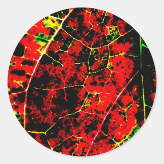 Rote Abstrakte Stickers