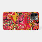 Rote ABSTRAKTION - Mosaik Case-Mate iPhone Hülle (Rückseite (Horizontal))