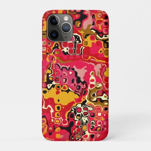 Rote ABSTRAKTION - Mosaik Case-Mate iPhone Hülle (Rückseite)
