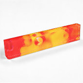 Rote Abstraktion Namensplakette