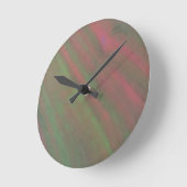 Rote Abstraktion Runde Wanduhr (Winkel)