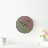 Rote Abstraktion Runde Wanduhr (Zuhause)